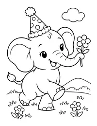 Animal Parade coloring page