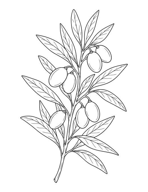 Olive Branch coloring page