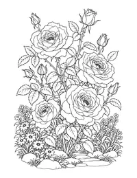 Rose Garden coloring page