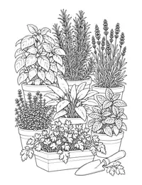 Herb Garden coloring page