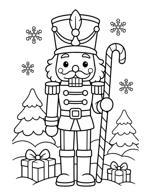 Nutcracker Soldier coloring page