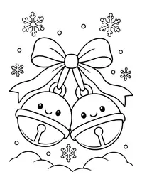 Jingle Bells with Ribbon coloring page