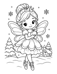 Sugar Plum Fairy coloring page