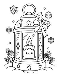 Christmas Lantern coloring page