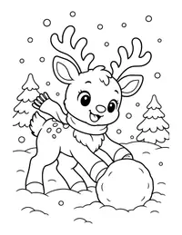 Reindeer Games coloring page