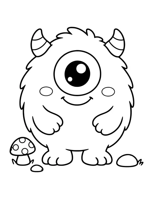 One-Eyed Monster coloring page