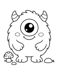 One-Eyed Monster coloring page