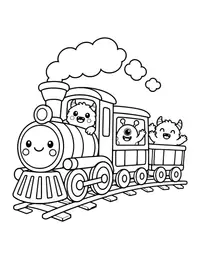Monster Train coloring page