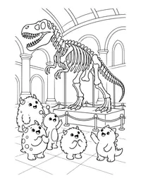 Monster Museum coloring page