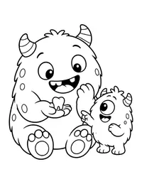 Monster Lost Tooth coloring page