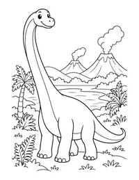 Diplodocus Long Neck coloring page