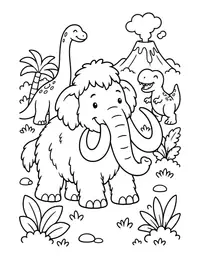Woolly Mammoth coloring page