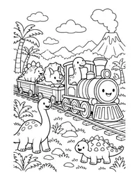 Dino Train coloring page