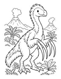Therizinosaurus Claws coloring page