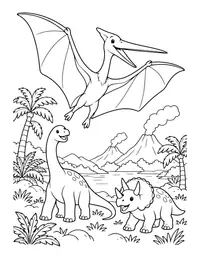 Quetzalcoatlus Giant Wings coloring page