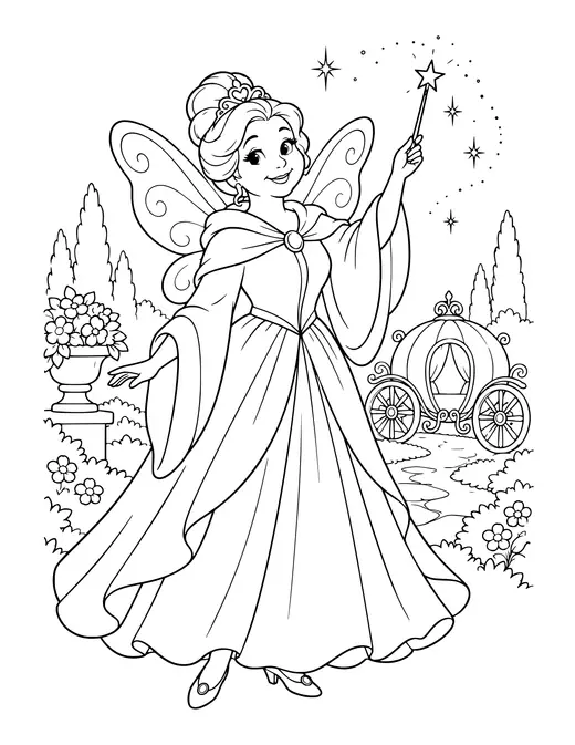 Fairy Godmother coloring page
