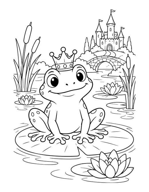 Frog Prince coloring page