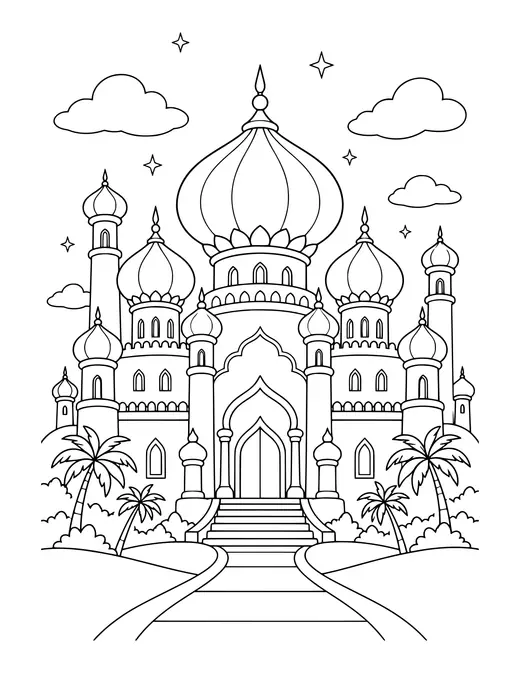 Aladdin's Palace coloring page