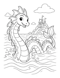 Sea Serpent coloring page