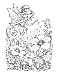 Pixie Dust Garden coloring page