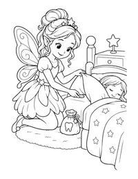 Tooth Fairy coloring page