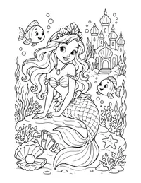 Mermaid Kingdom coloring page