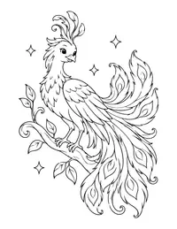 Firebird coloring page