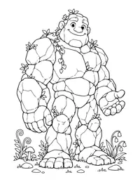 Friendly Stone Giant coloring page