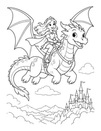 Dragon Rider coloring page