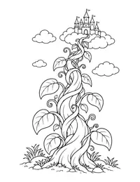 Magic Beanstalk coloring page
