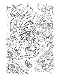 Little Red Riding Hood coloring page