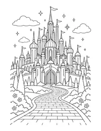 Oz Emerald City coloring page