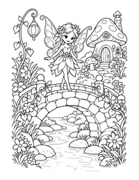 Fairy Bridge coloring page