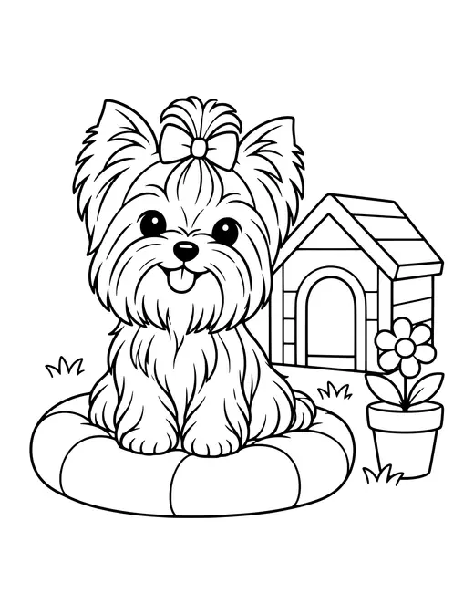 Yorkshire Terrier coloring page