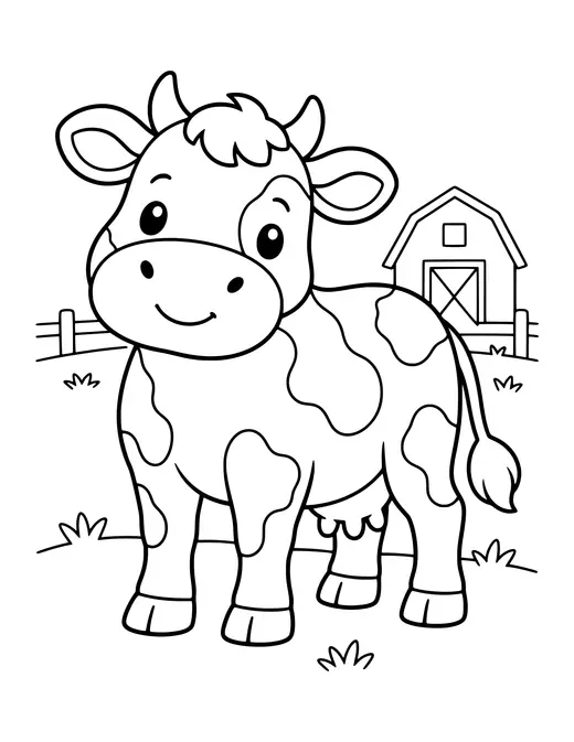 Dairy Cow coloring page