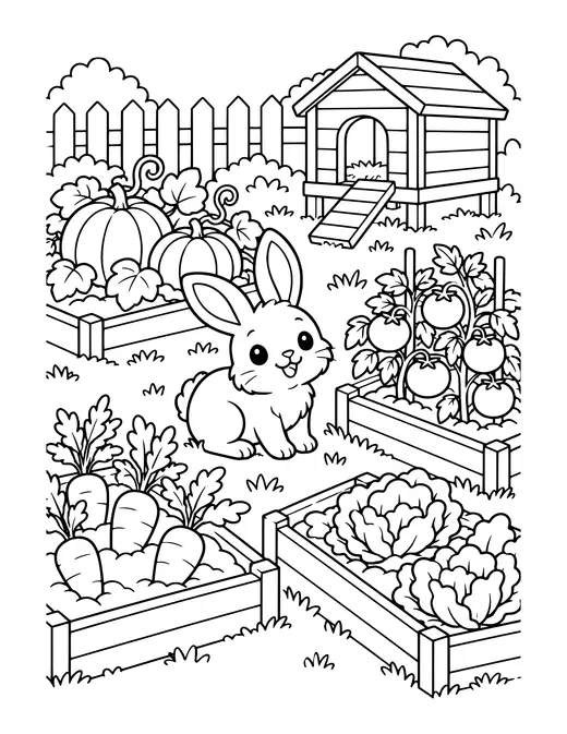 Vegetable Garden coloring page
