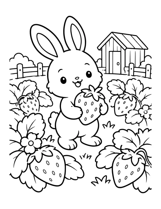 Strawberry Patch coloring page