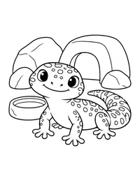 Leopard Gecko coloring page