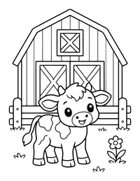 Big Red Barn coloring page