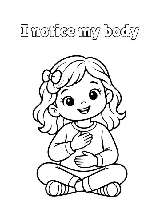 I notice my body coloring page