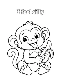 I feel silly coloring page
