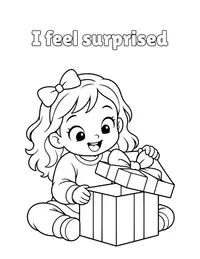 I feel surprised coloring page