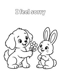 I feel sorry coloring page