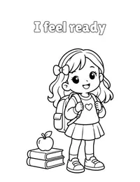 I feel ready coloring page