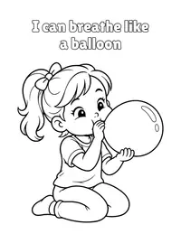 I can breathe like a balloon coloring page