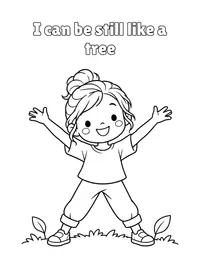 I can be still like a tree coloring page