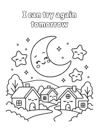 I can try again tomorrow coloring page