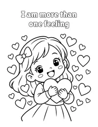 I am more than one feeling coloring page