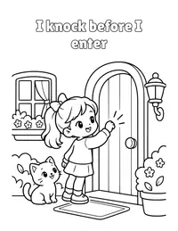 I knock before I enter coloring page