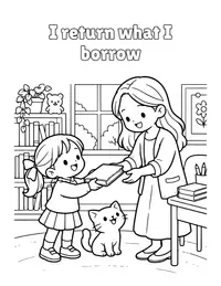 I return what I borrow coloring page
